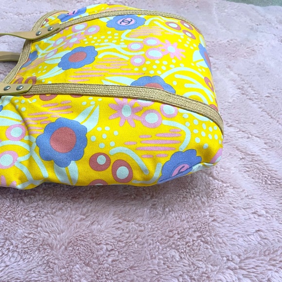 Chanel Floral Pattern Canvas Tote - Picture 5 of 15